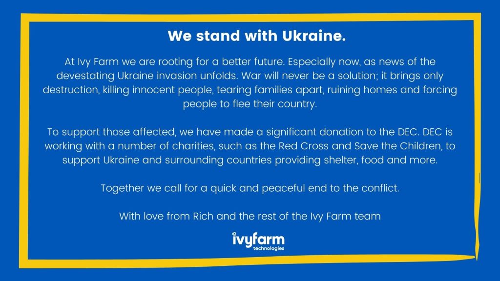 We stand with Ukraine.